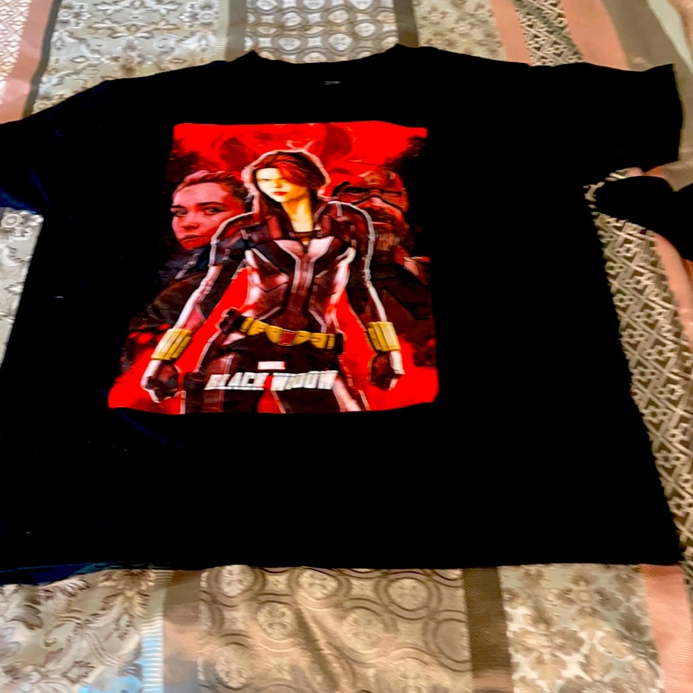 Black Widow movie  black tee